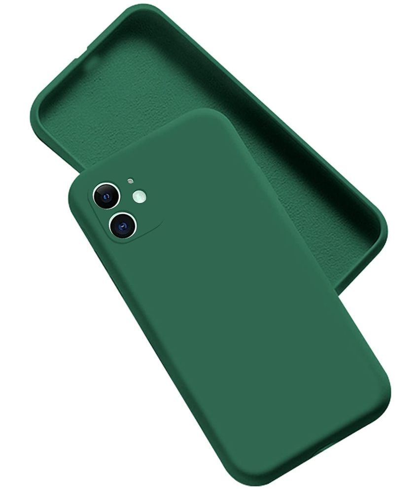     			Kosher Traders - Green Silicon Shock Proof Case Compatible For Apple Iphone 11 ( Pack of 1 )