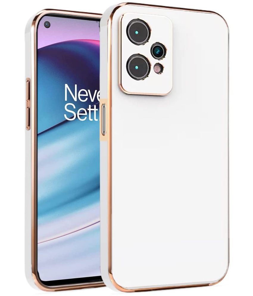     			Kosher Traders - White Silicon Silicon Soft cases Compatible For OnePlus Nord CE 2 Lite 5G ( Pack of 1 )