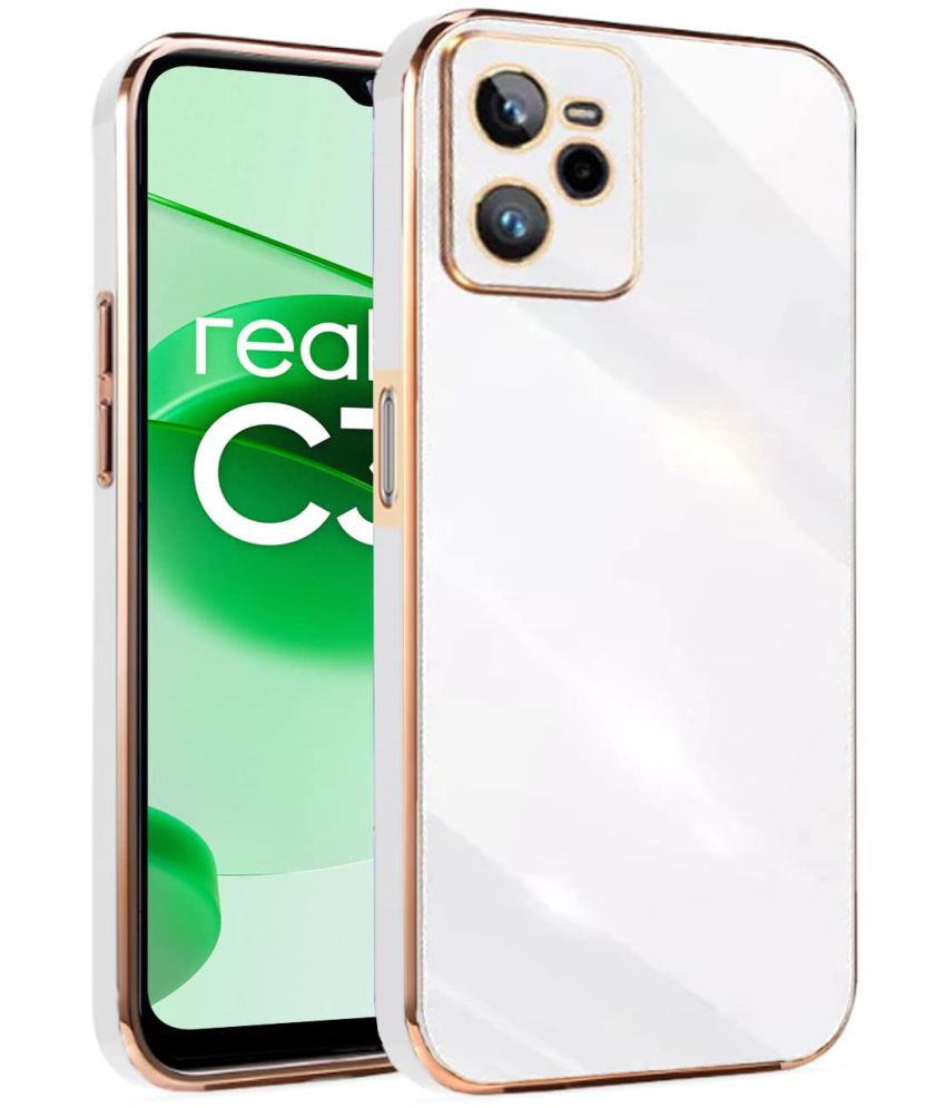     			Megha Star - White Silicon Silicon Soft cases Compatible For Realme C35 ( Pack of 1 )