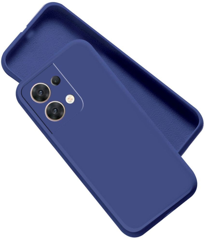     			Artistque - Blue Silicon Silicon Soft cases Compatible For Oppo Reno 8 5G ( Pack of 1 )
