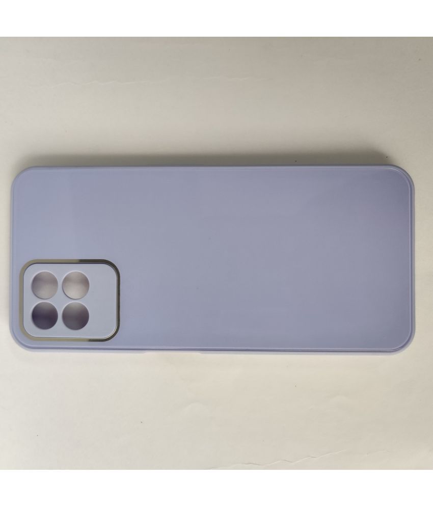     			Case Vault Covers - Purple Glass Mirror Back Covers Compatible For Realme 8i ( Pack of 1 )