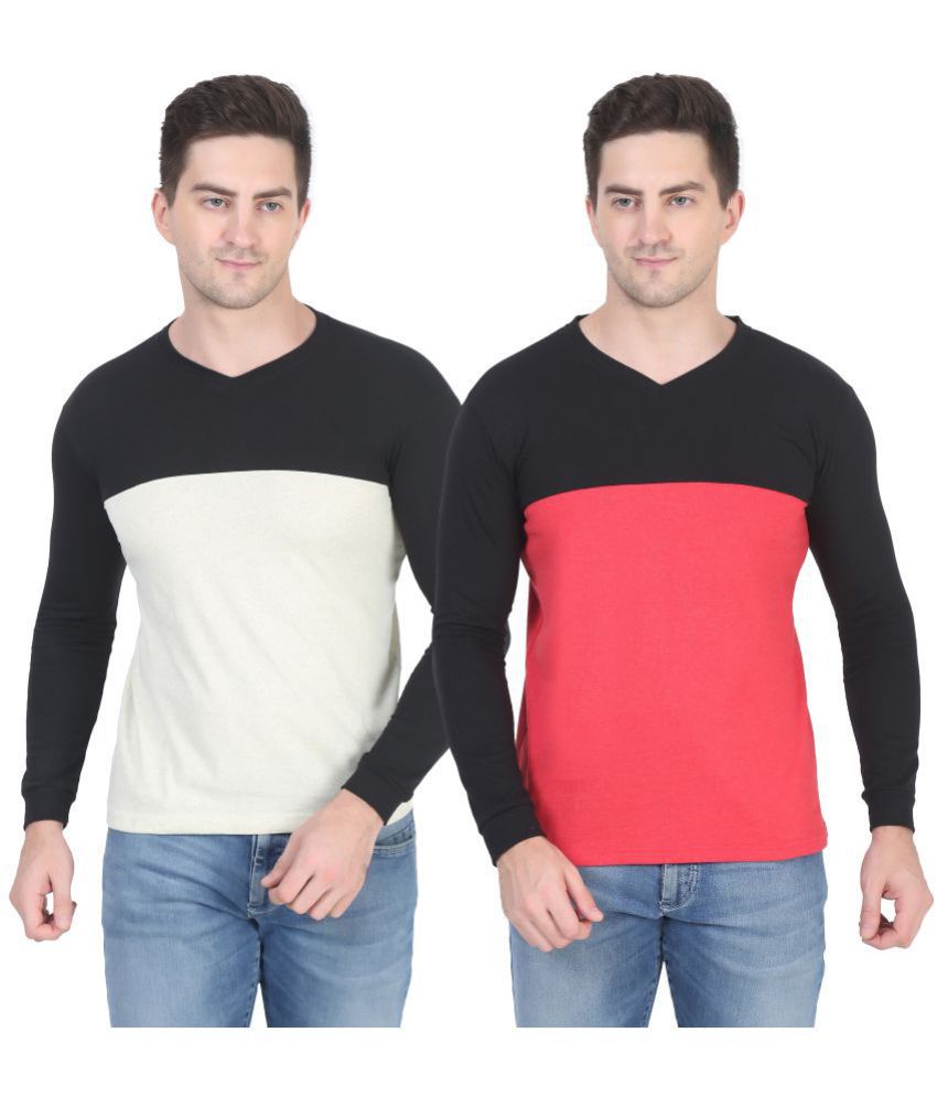     			Diaz - Multicolor Cotton Blend Regular Fit Men's Sweatshirt ( Pack of 2 )