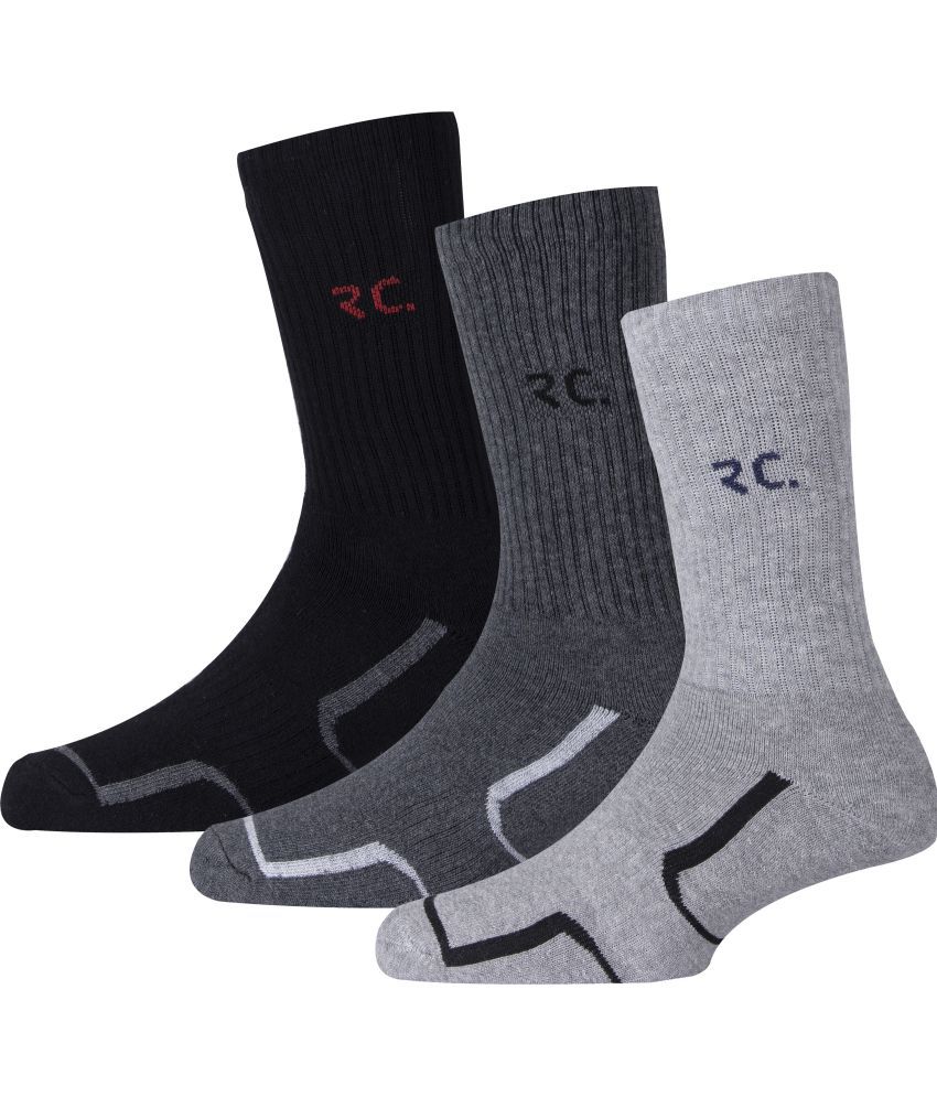     			RC. ROYAL CLASS - Cotton Men's Striped Multicolor Mid Length Socks ( Pack of 3 )