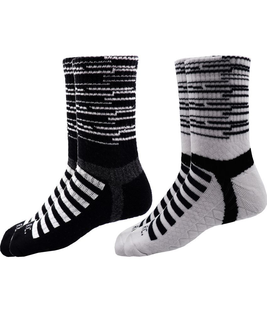     			RC. ROYAL CLASS - Cotton Men's Striped Multicolor Mid Length Socks ( Pack of 2 )