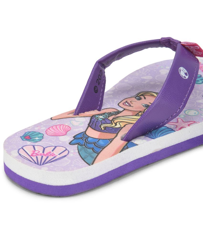 Barbie by toothless Kids Girls Purple Flip-Flops Price in India- Buy ...