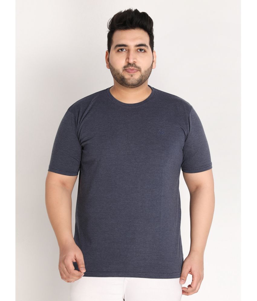     			Chkokko - Blue Cotton Blend Regular Fit Men's T-Shirt ( Pack of 1 )