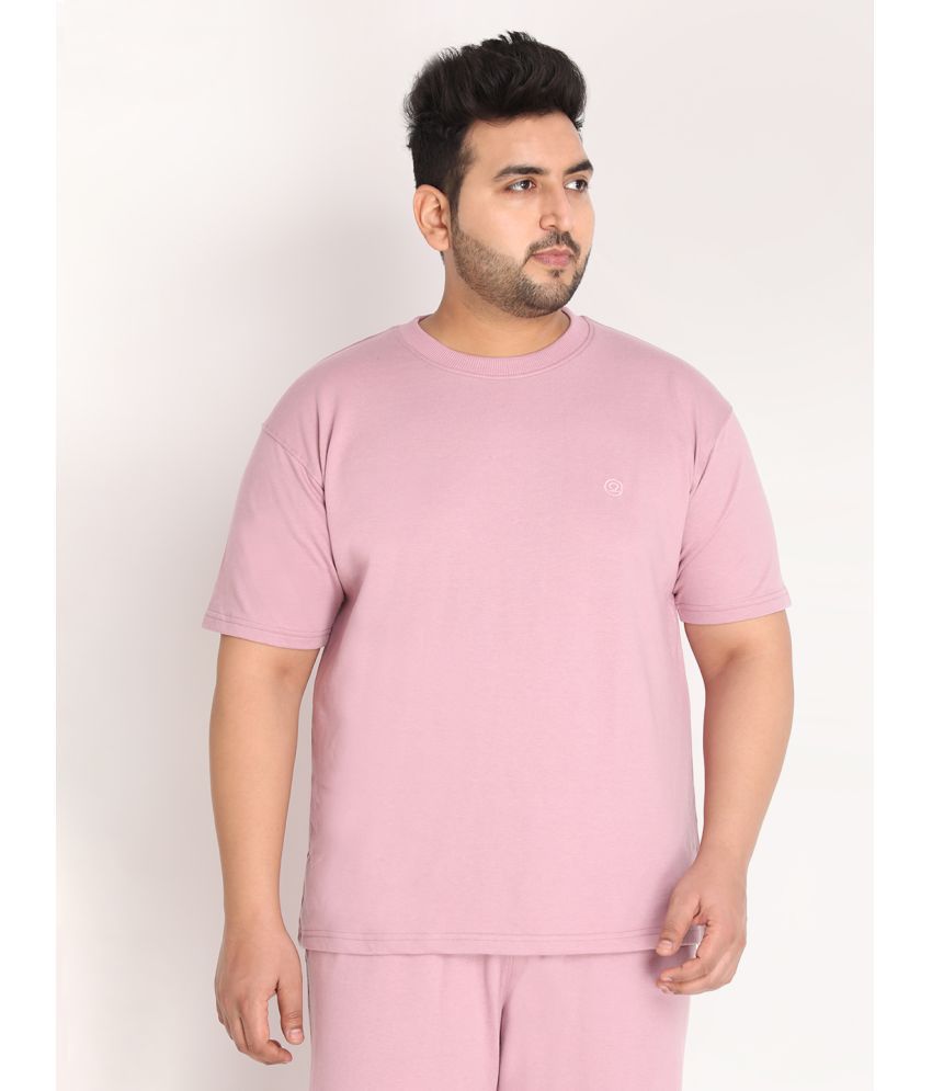     			Chkokko - Light Pink Cotton Blend Regular Fit Men's T-Shirt ( Pack of 1 )