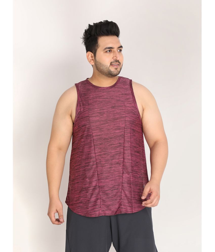     			Chkokko - Magenta Polyester Regular Fit Men's T-Shirt ( Pack of 1 )