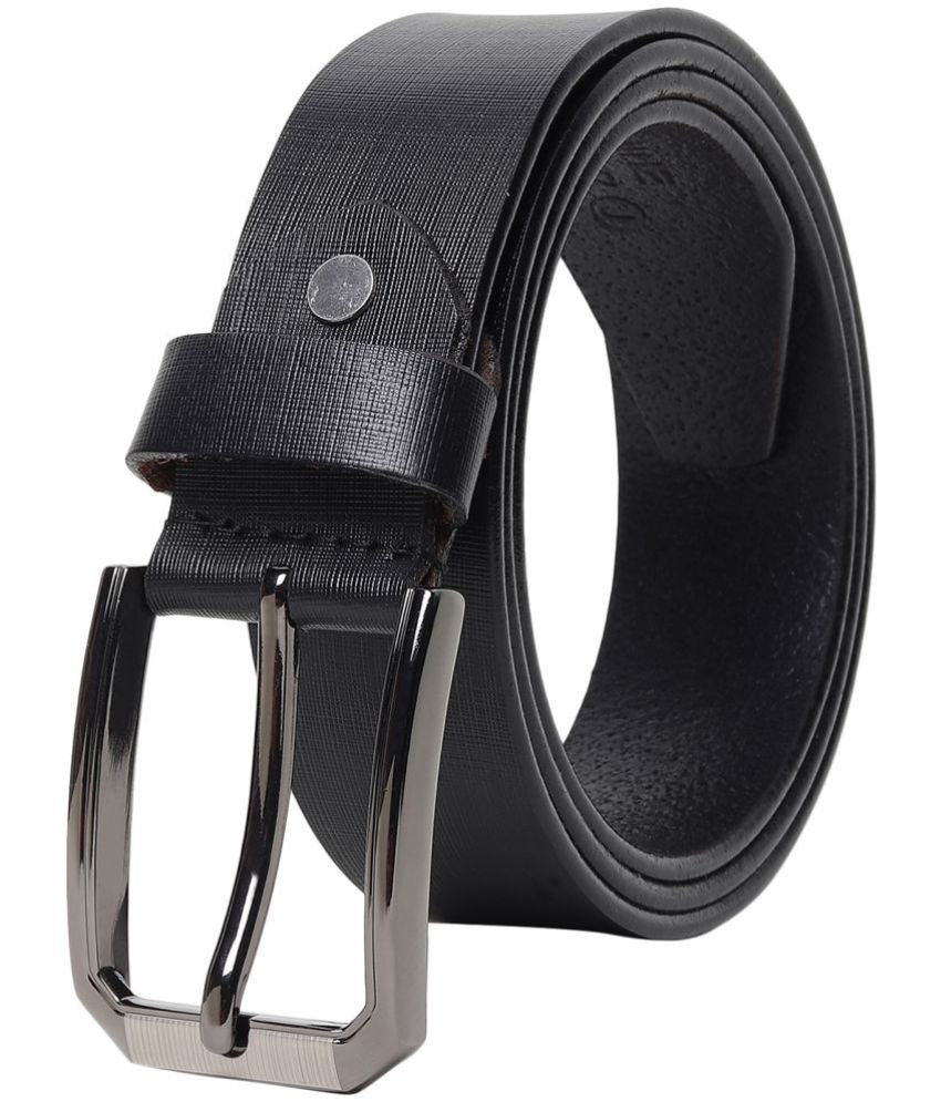     			SILKSHOPPING - Black 100% Leather Men's Formal Belt ( Pack of 1 )