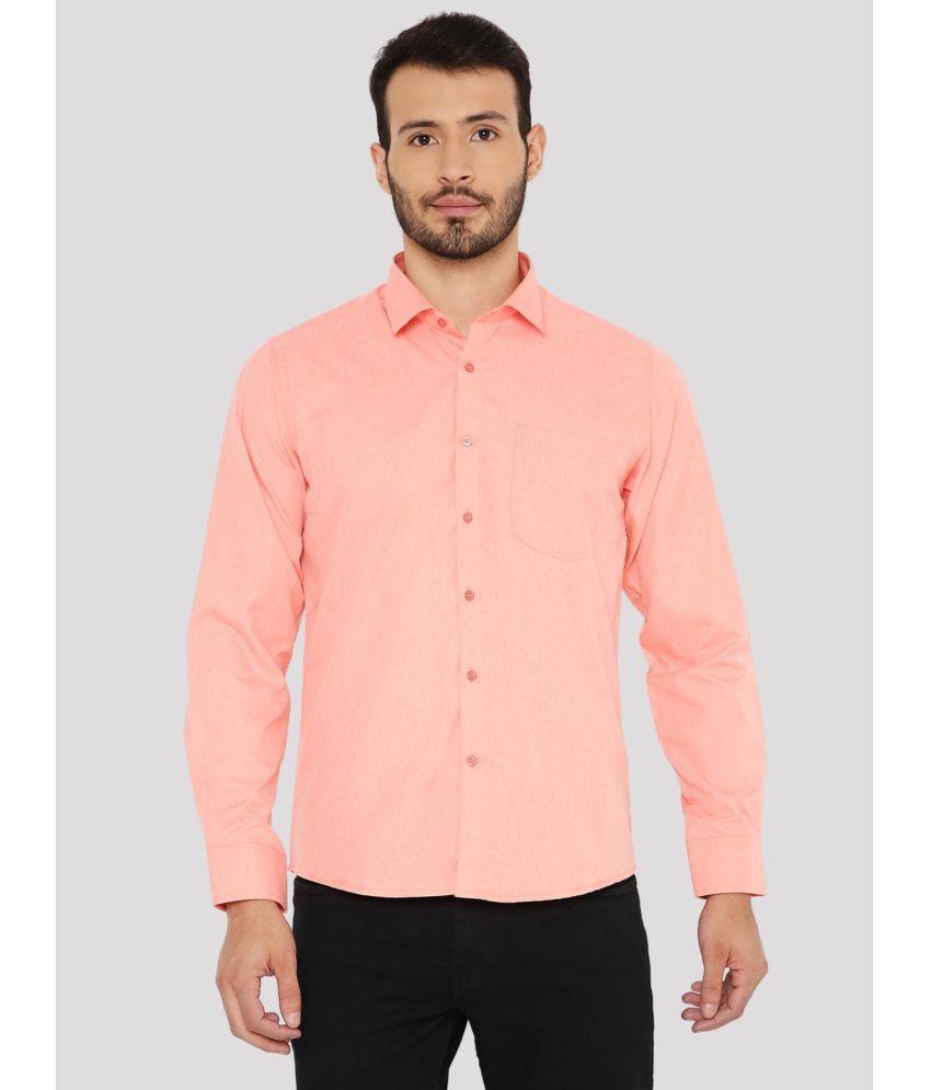     			Maharaja - Peach Polyester Slim Fit Men's Casual Shirt ( Pack of 1 )