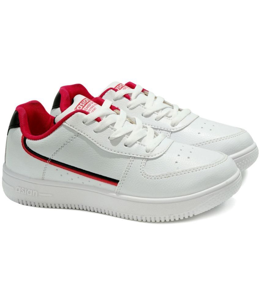     			ASIAN White Women's Sneakers