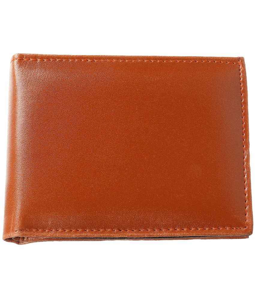     			Clock21 - Tan Leather Men's Regular Wallet ( Pack of 1 )