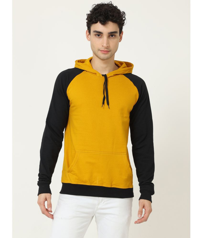     			FLEXIMAA - Yellow Cotton Regular Fit Men's Sweatshirt ( Pack of 1 )