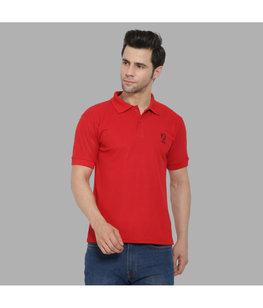     			GIYSI - Red Polyester Slim Fit Men's Sports Polo T-Shirt ( Pack of 1 )