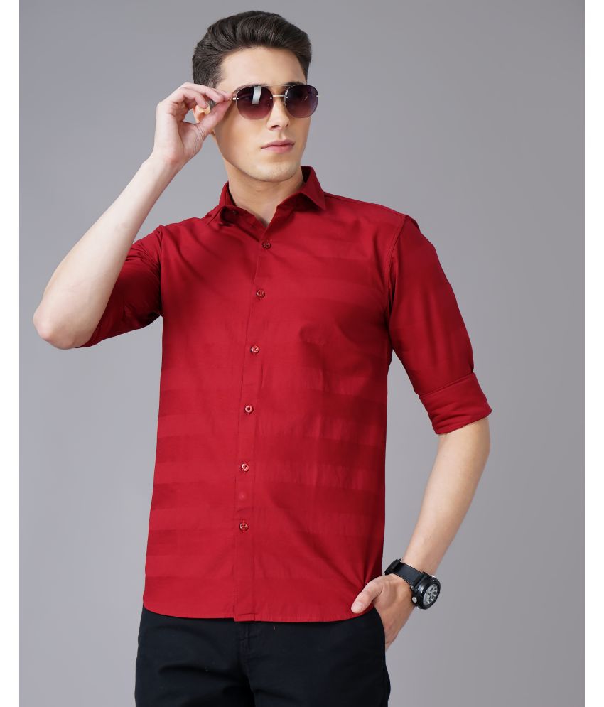     			Paul Street - Red 100% Cotton Slim Fit Men's Casual Shirt ( Pack of 1 )