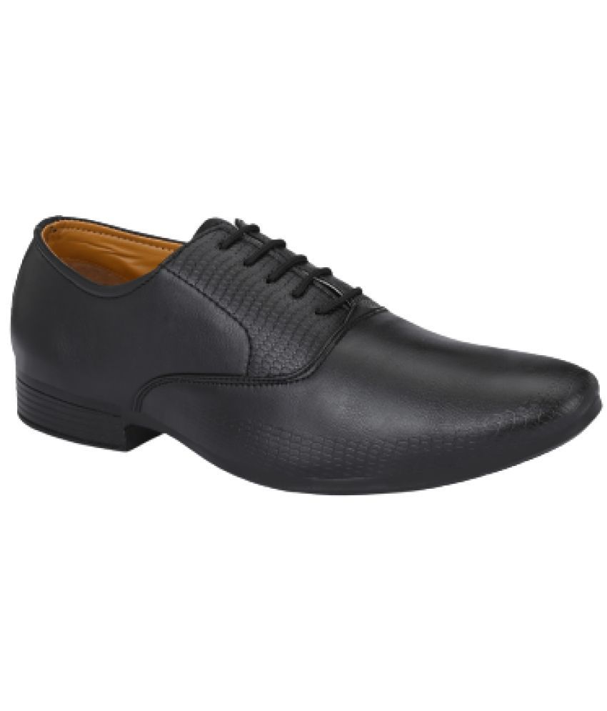     			ZebX - Black Men's Oxford Formal Shoes