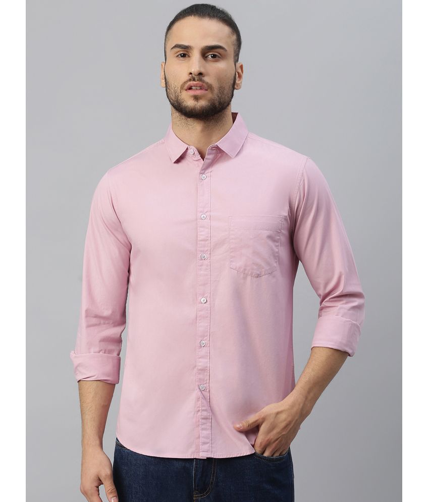     			Dennis Lingo - Mauve 100% Cotton Slim Fit Men's Casual Shirt ( Pack of 1 )