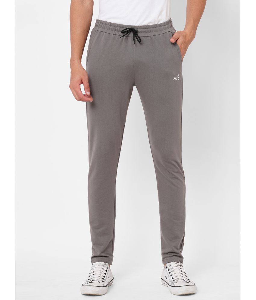     			Fitz - Grey Cotton Men's Trackpants ( Pack of 1 )