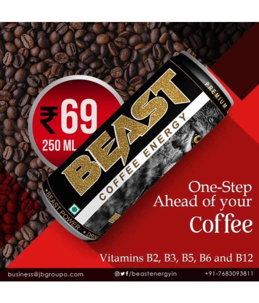 BEAST ENERGY DRINK Cappuccino Energy Drink 250 mL Buy BEAST ENERGY