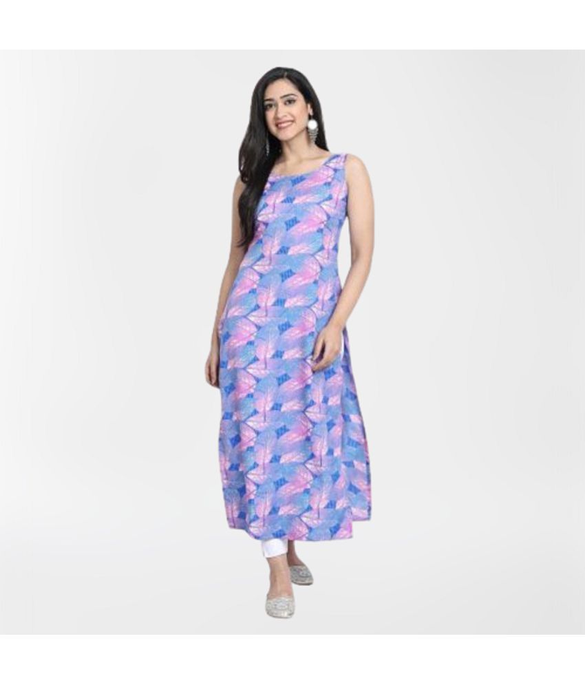     			NOWT - Multicolor Crepe Women's Straight Kurti ( Pack of 1 )