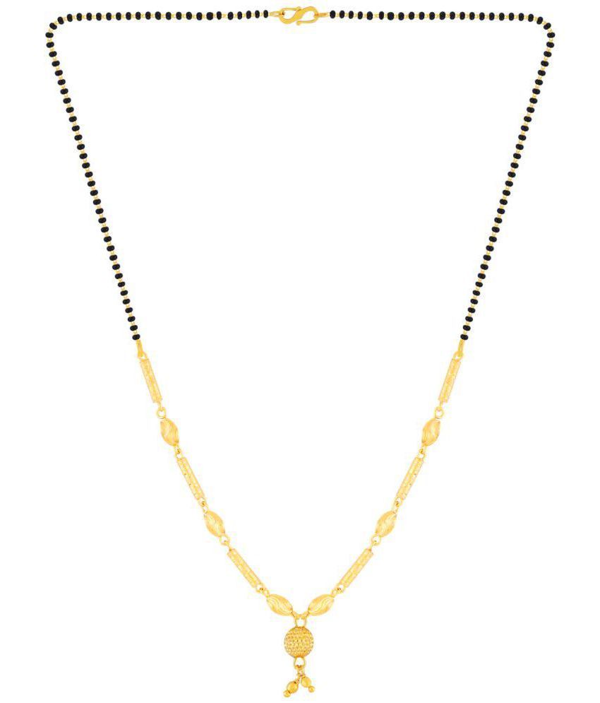     			Silver Shine - Golden Mangalsutra ( Pack of 1 )