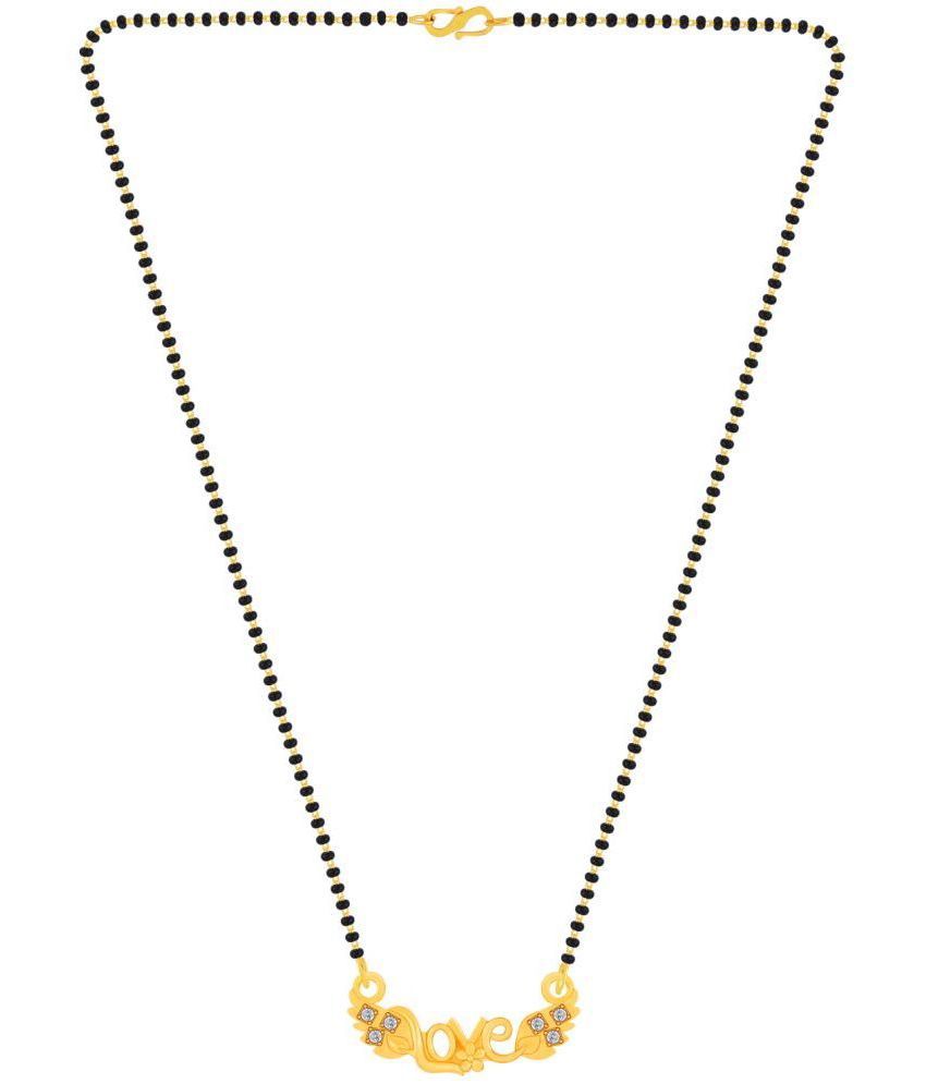    			Silver Shine - Golden Mangalsutra ( Pack of 1 )