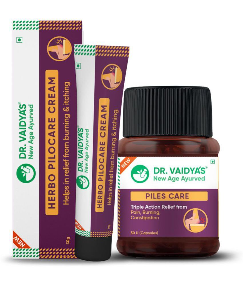     			Dr. Vaidya's Piles Management Combo (1 Piles Care, 30 Capsules each + 1 Herbo Pilocare Cream, 30 gm)