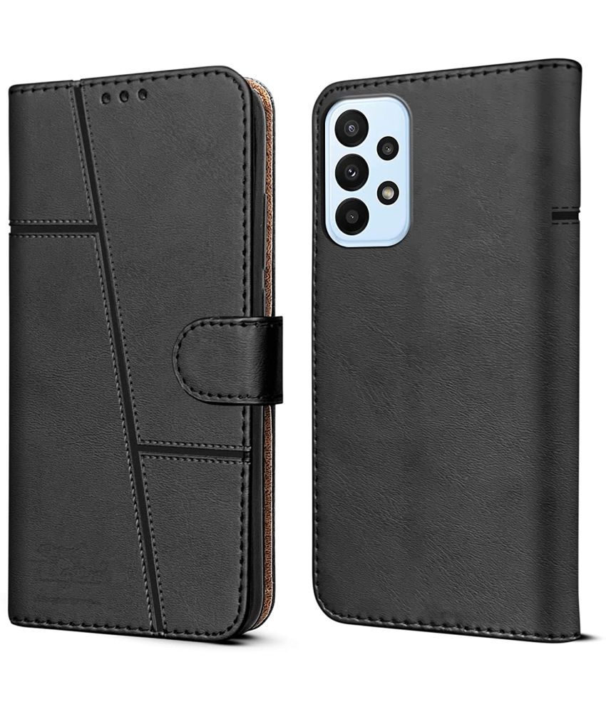    			NBOX - Black Artificial Leather Flip Cover Compatible For Samsung Galaxy A53 5G ( Pack of 1 )