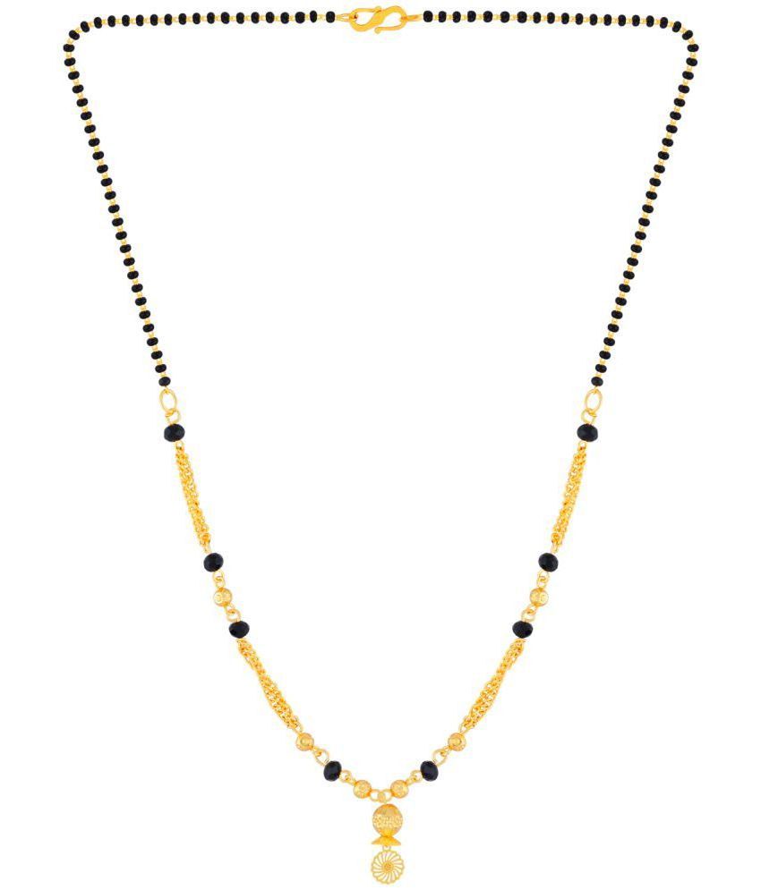     			Silver Shine - Golden Mangalsutra ( Pack of 1 )