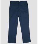 Urbano Juniors Boy's Royal Blue Slim Fit Solid Chino Trouser Stretch