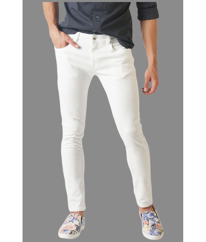 Lawson - White Denim Skinny Fit Men's Jeans ( Pack of 1 )