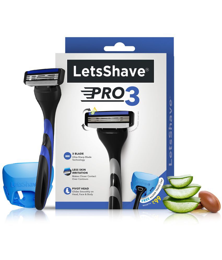 LetsShave Pro 3 Shaving Manual Razor 1 Blade 1