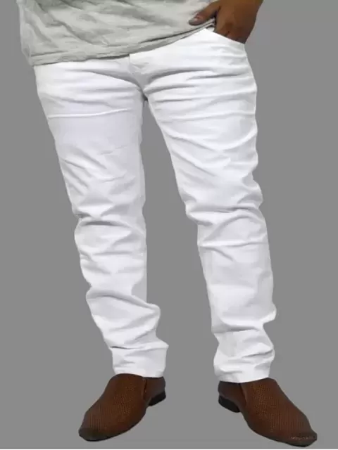 Slim Lightweight Japanese Stretch Selvedge in White