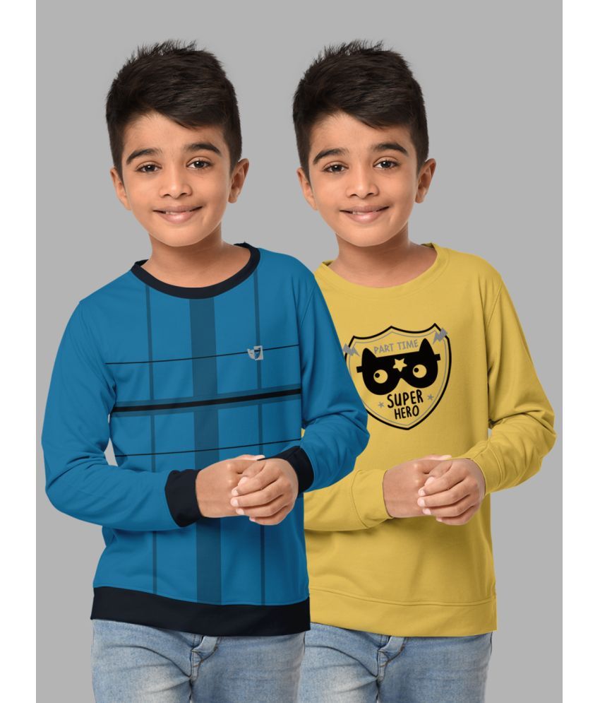     			HELLCAT Pack of 2 Boys Cotton Blend Sweatshirt ( Multicolor3 )