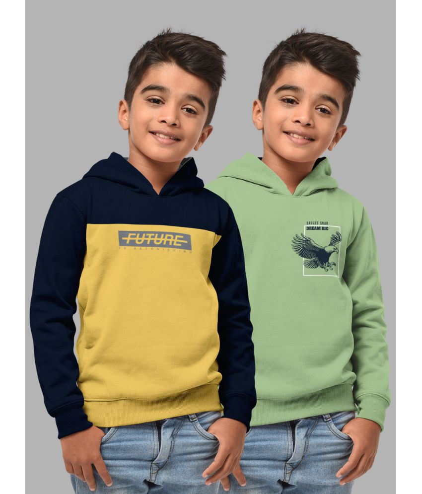     			HELLCAT - Multi Color Cotton Blend Boys Sweatshirt ( Pack of 2 )
