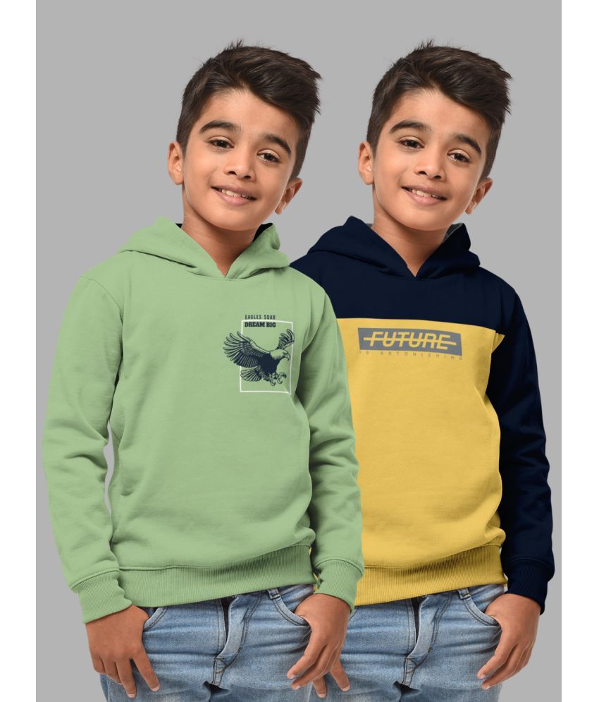     			HELLCAT Pack of 2 Boys Cotton Blend Sweatshirt ( Multicolor5 )