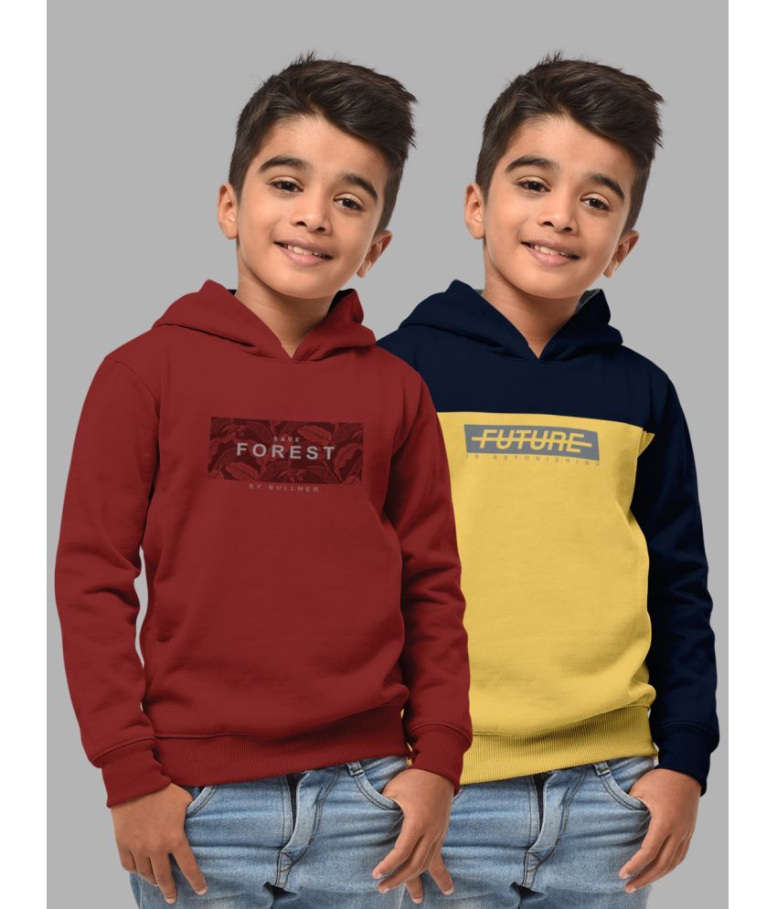     			HELLCAT Pack of 2 Boys Cotton Blend Sweatshirt ( Multicolor4 )