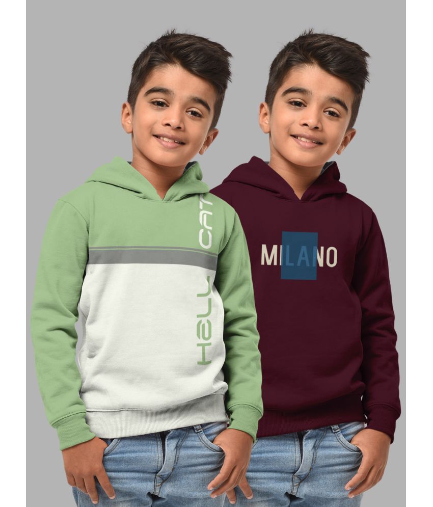     			HELLCAT Pack of 2 Boys Cotton Blend Sweatshirt ( Multicolor2 )