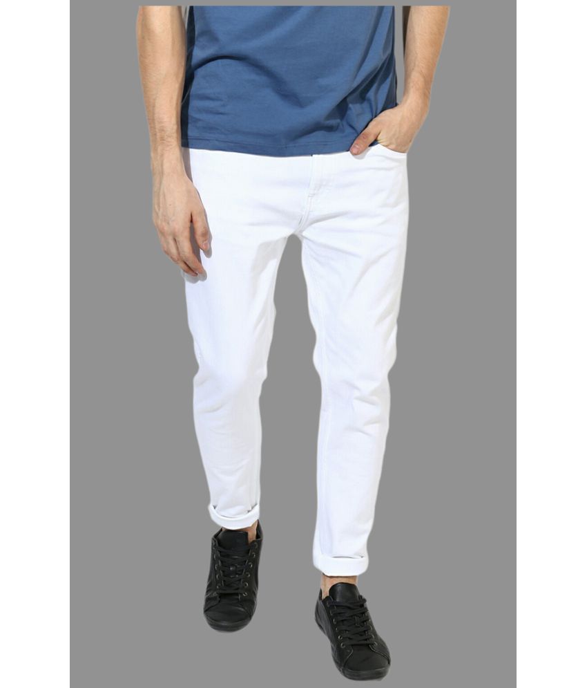     			Lawson - White Denim Slim Fit Men's Jeans ( Pack of 1 )