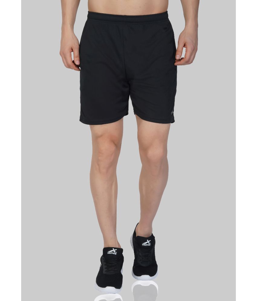     			Vector X - Black Polyester Men's Running Shorts ( Pack of 1 )