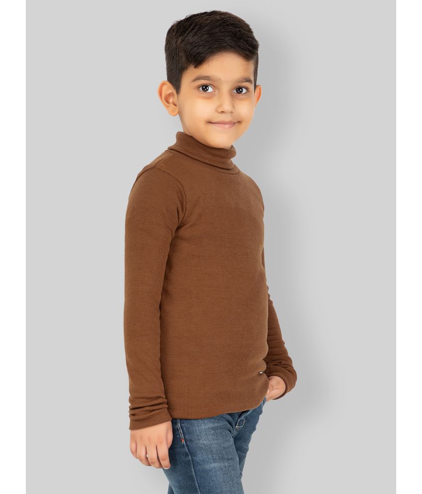     			YHA - Brown Woollen Blend Boy's Pullover Sweaters ( Pack of 1 )
