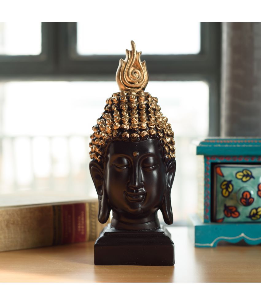     			eCraftIndia Elegant Gold Hair Buddha Head