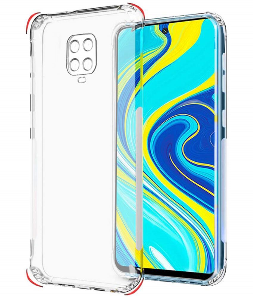     			Case Vault Covers - Transparent Silicon Silicon Soft cases Compatible For POCO M2 Pro ( Pack of 3 )