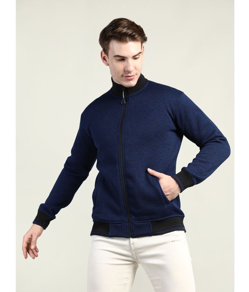     			Chkokko - Navy Woollen Regular Fit Men's Sweatshirt ( Pack of 1 )