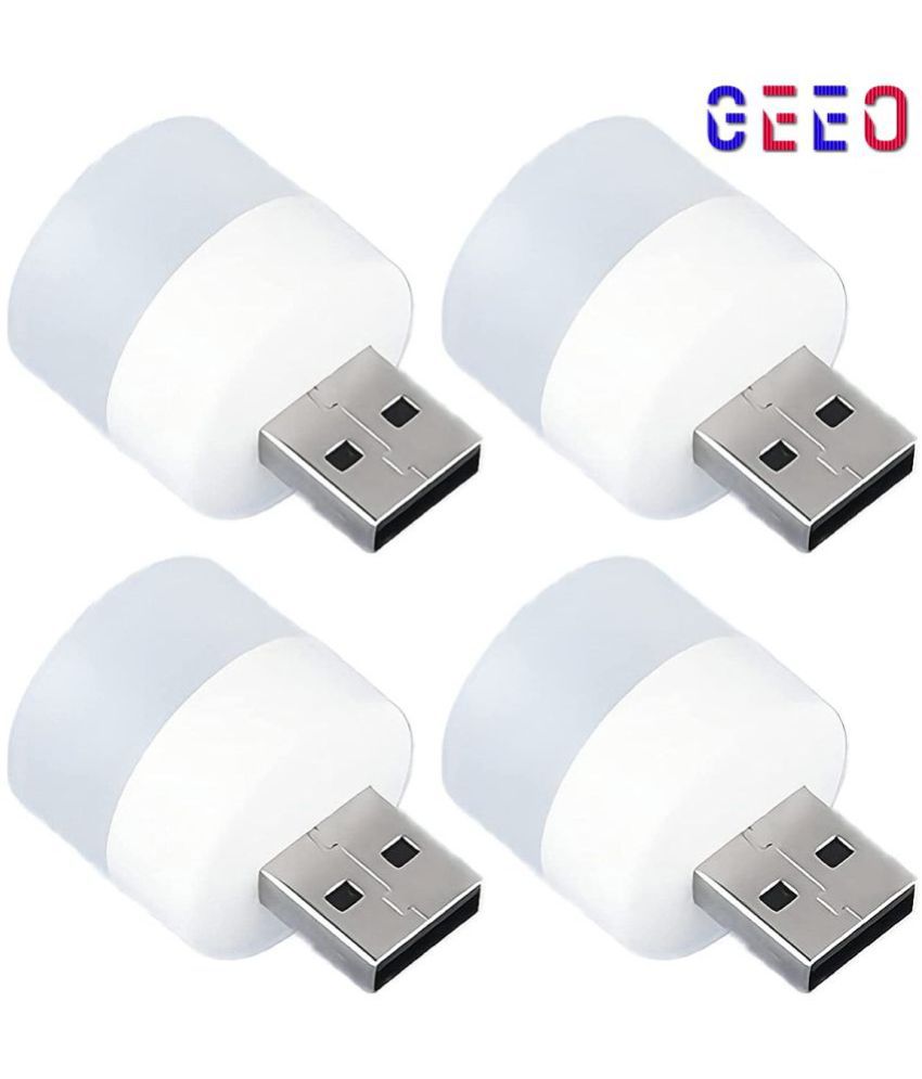     			GEEO - 1w Natural White LED Bulb ( Pack of 4 )