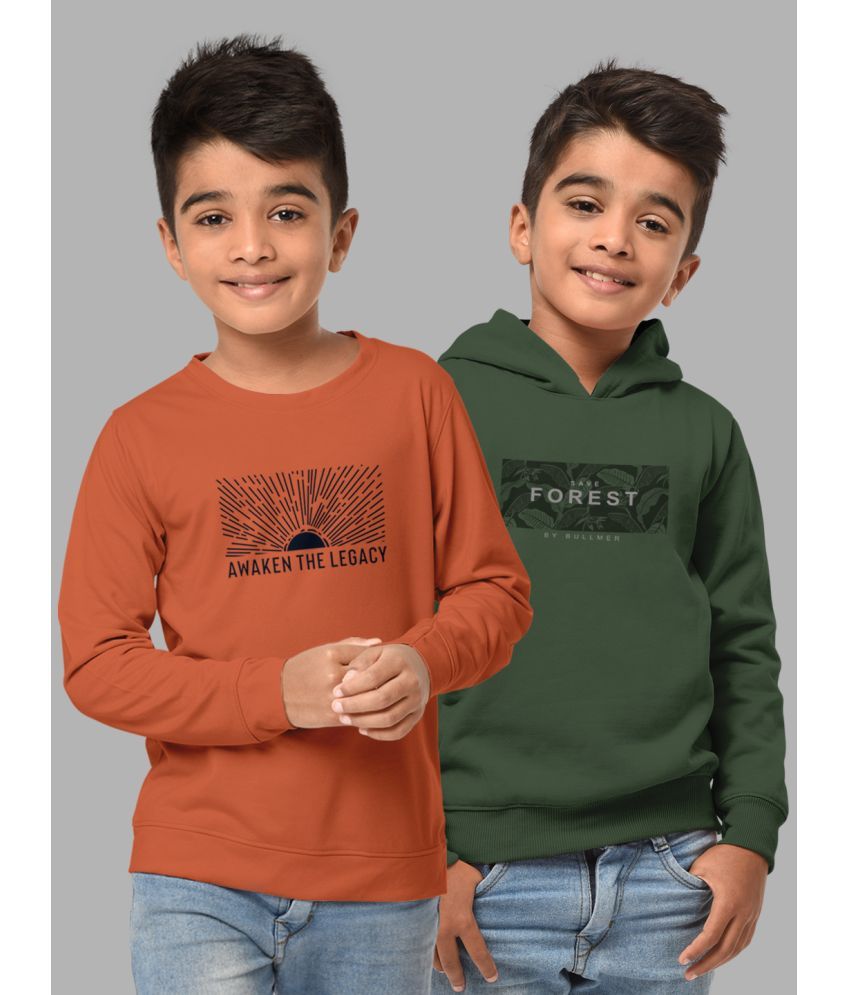     			HELLCAT Pack of 2 Boys Cotton Blend Sweatshirt ( Multicolor2 )