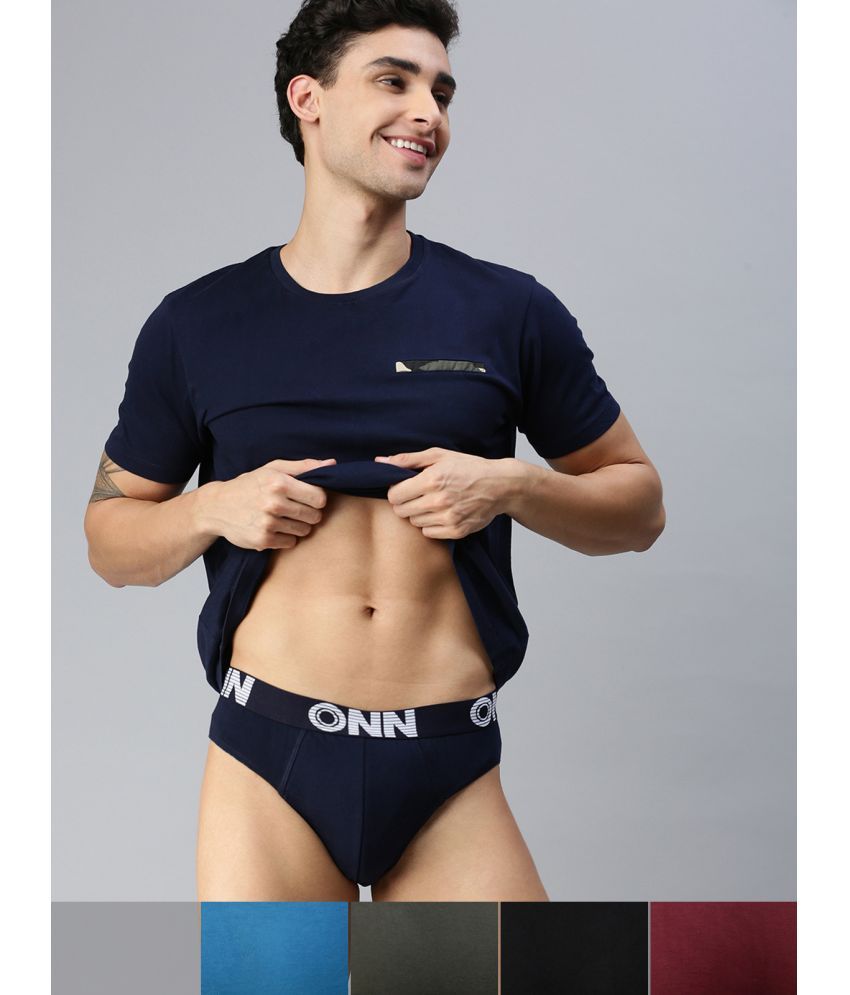     			ONN Pack of 5 Cotton Blend Men's Briefs ( Multicolor )