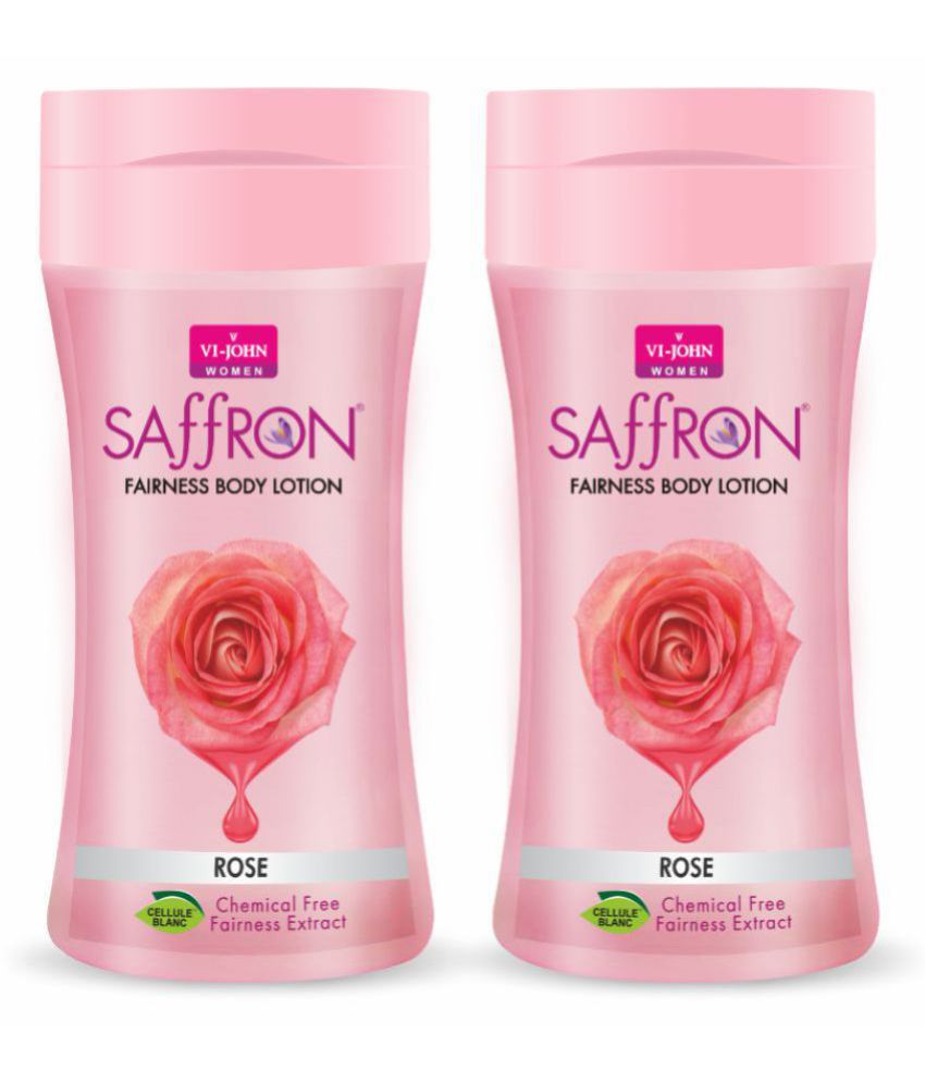     			Vi-John Saffron Fliptop Rose Fairnes Body Lotion for Men & Women 250ml Pack of 2