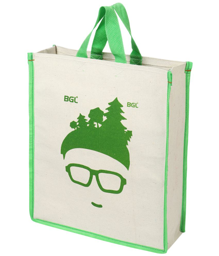     			bgl - Green Canvas Grocery Bag