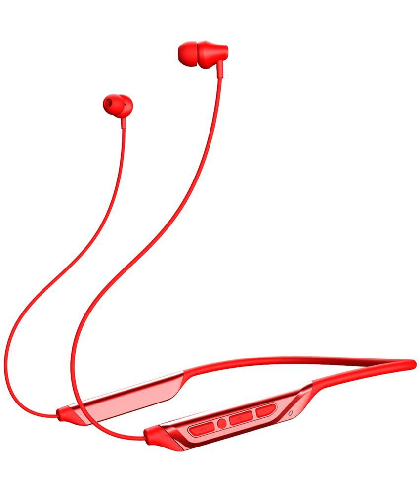 boAt Rockerz 375 On Ear Bluetooth Neckband 20 Hours Playback IPX4(Splash & Sweat Proof) Fast charging -Bluetooth Red